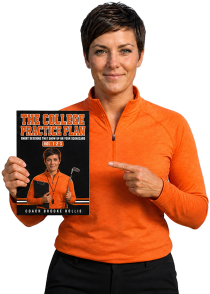 Brooke Hollis holding The College Practice Plan